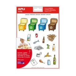 Apli Kids 18 Autocollants Sur Le Thème Du Recyclage