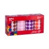 Cercles Colorés 20 Mm – 4 Couleurs Secondaires -Apli Kids 14081 stickers aplikids rond