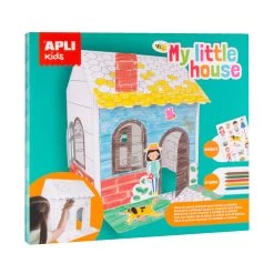 Maison 3D Avec Des Autocollants Et Des Crayons