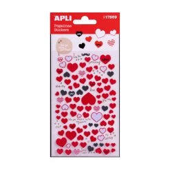 Stickers Coeurs Textiles