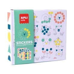 Jeu D’autocollants D’animaux Géométriques